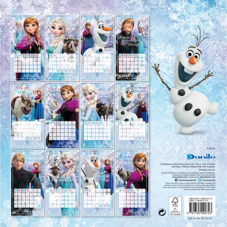Disney Frozen 2017 Square Calendar Extra Image 1